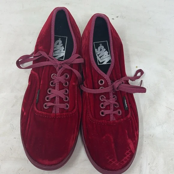 Vintage Vans Women's Sneakers in Deep Red - Picture 5 of 5